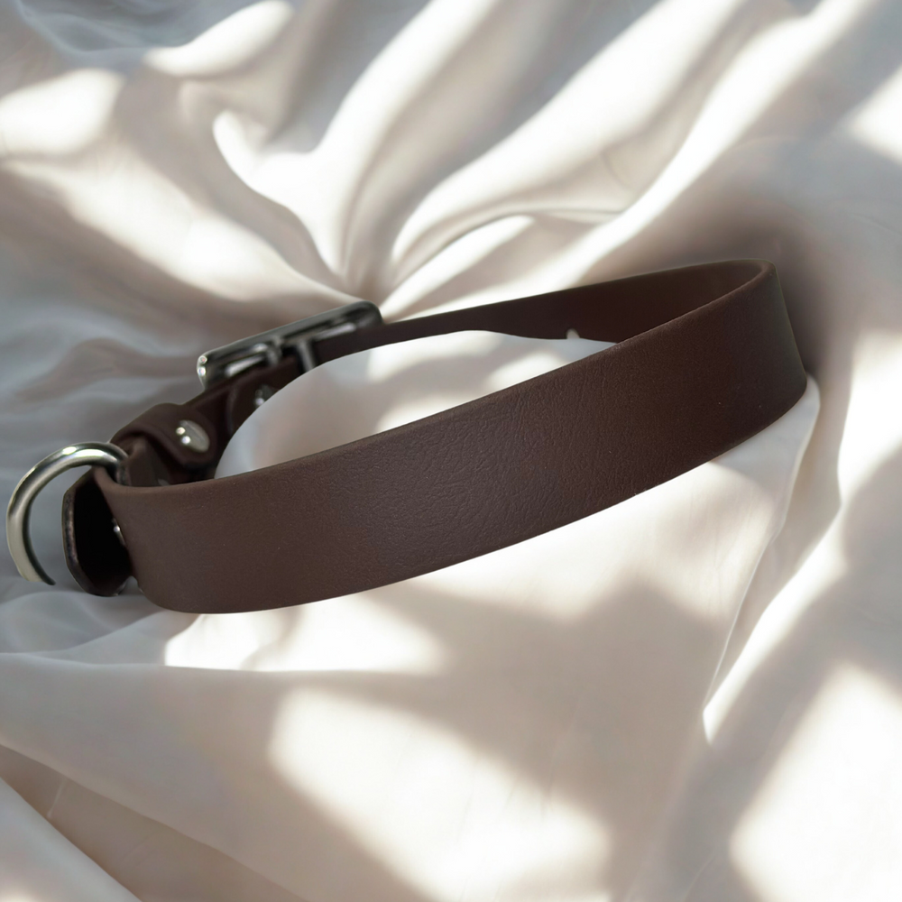 collier biothane marron